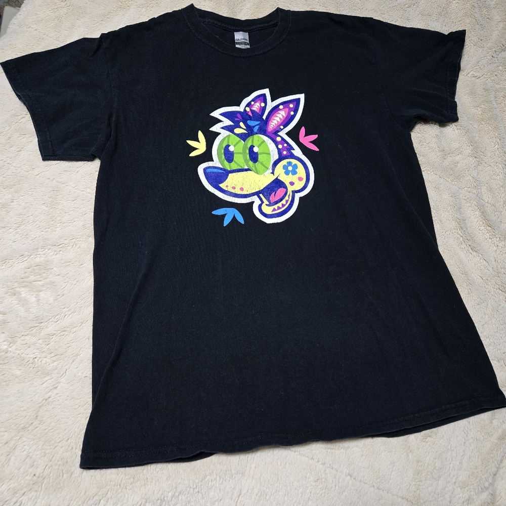 San Antonio Spurs Coyote Fiesta tee Whataburger colab Black Shirt Size XL